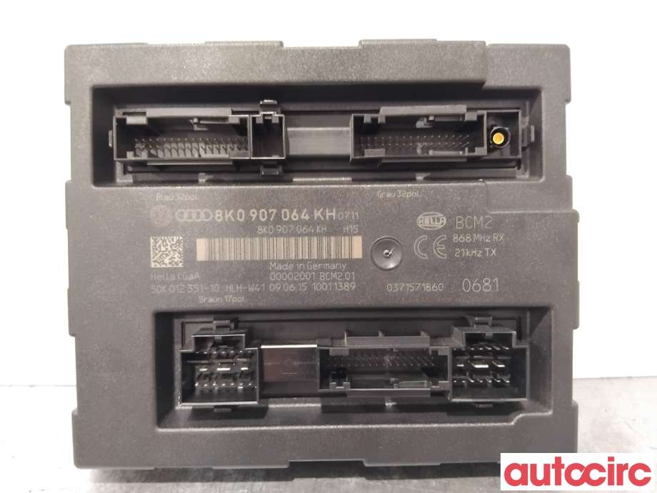 Styreenhet comfort (BCM) til Audi Q5 2012-2017 (Type I, Fase 2) (AUDI|8K0907064KJ|5DK012351-10|8K0907064KH)