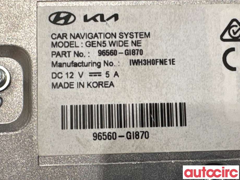 Bilstereo navigasjon til Hyundai Ioniq 5 2021-->> (HYUNDAI|96560GI870||96560-GI870)