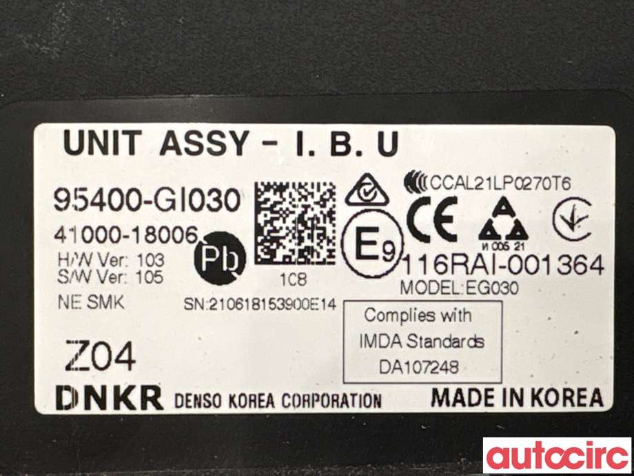 Styreenhet comfort (BCM) til Hyundai Ioniq 5 2021-->>  (HYUNDAI|95400GI030|41000-18006|95400-GI030)