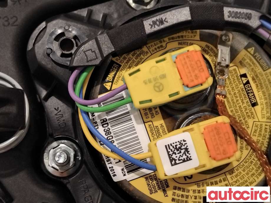 Airbag rattpute til Mercedes C-Klasse 2014-2018 (Fase 1) (W205) (W205) (MERCEDES|A0008603203|308998597162-AD|0008602900)