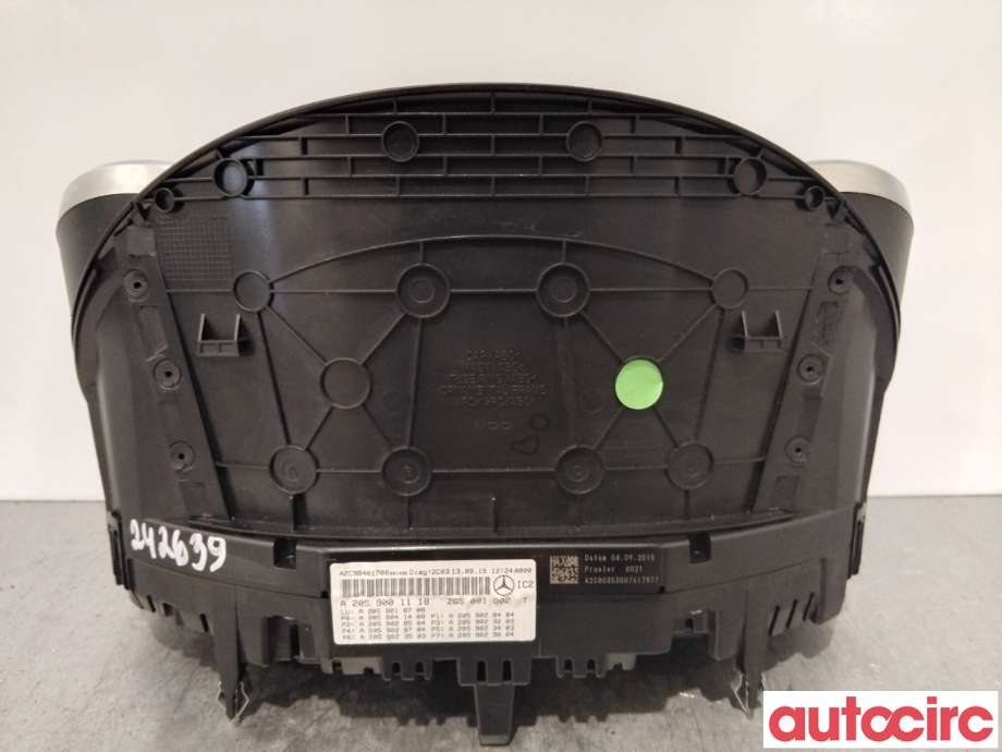 Instrumentpanel til Mercedes C-Klasse 2014-2018 (Fase 1) (W205) (W205) (MERCEDES|A2059001118|A2C98481700)