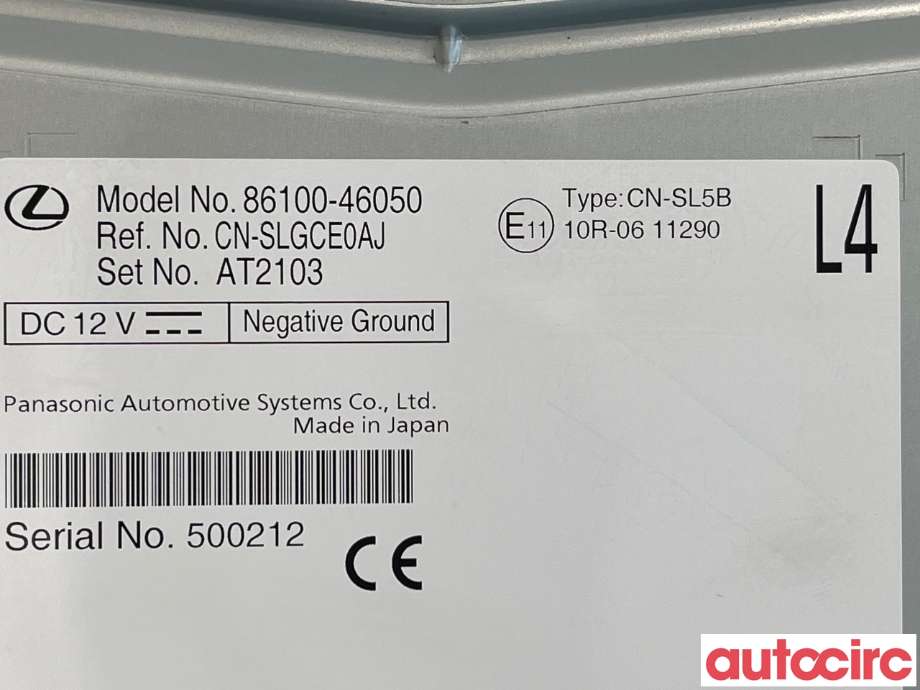 Instrument diverse til Lexus RC 2015-->> (LEXUS|8610046052|86100-46050)
