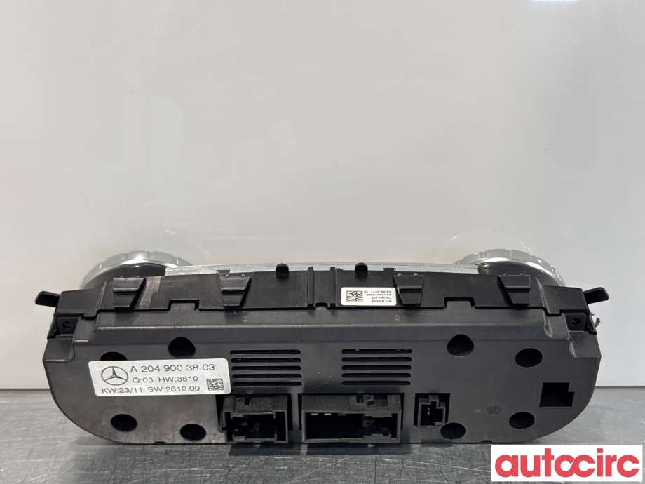 Varmeapparat betjening til Mercedes C-Klasse 2011-2014 (Fase 2) (W204) (W204) (MERCEDES|A2049001007|A2C53370599|A2049007515)
