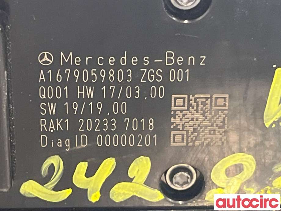 Bryter ruteheis til Mercedes A-Klasse 2018-->> (W177) (W177) (MERCEDES|A1679059803)