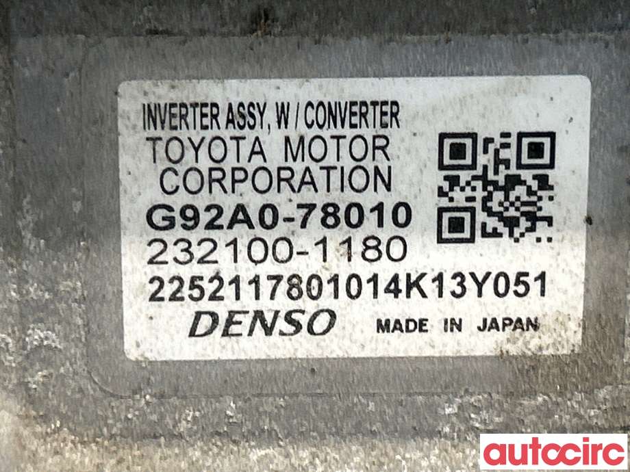 Inverter hybrid til Lexus NX 2014-2021 (Type I) (AZ10) (AZ10) (LEXUS|G92A058020|181700-0320|G9270-48060)