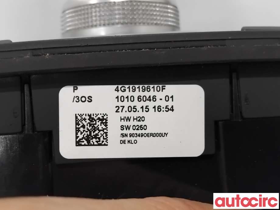 Bryter diverse til Audi A6, Allroad 2015-2019 (Type III, Fase 2) (C7) (C7) (AUDI|4G1919610F|10106046-01)