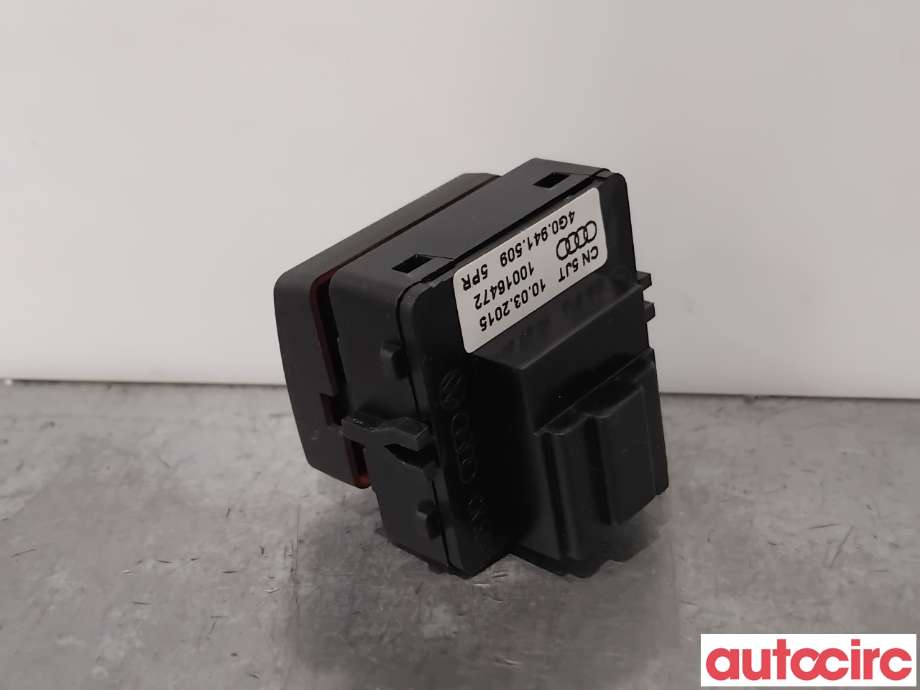 Bryter nødblink til Audi A6, Allroad 2015-2019 (Type III, Fase 2) (C7) (C7) (AUDI|4G0941509|10016472)