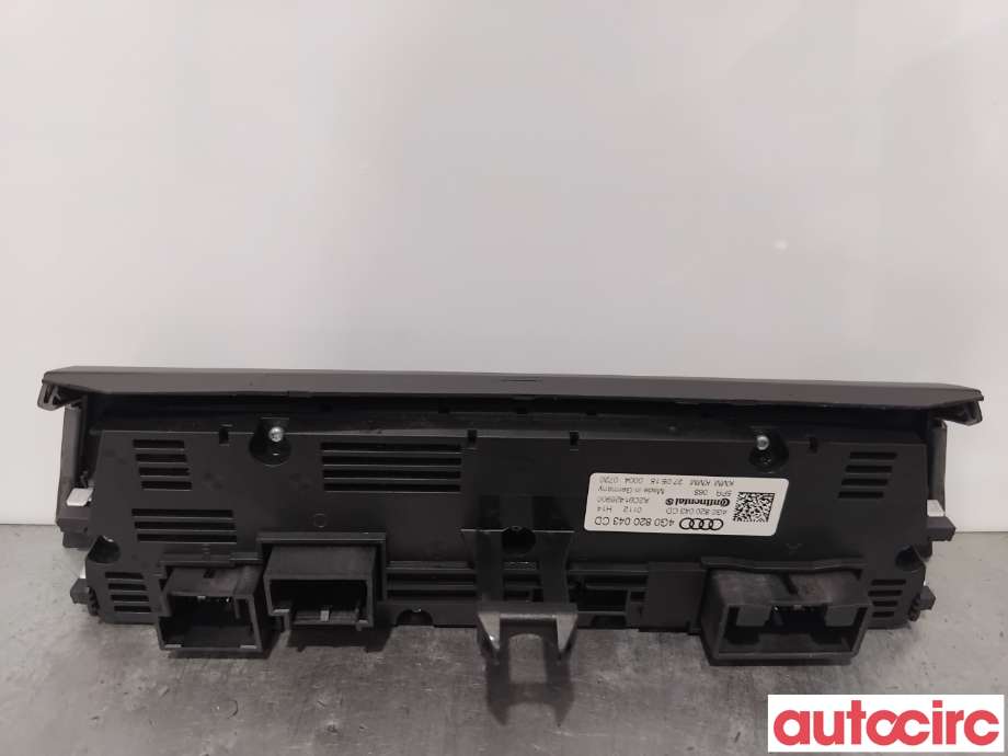 Varmeapparat betjening til Audi A6, Allroad 2015-2019 (Type III, Fase 2) (C7) (C7) (AUDI|4G0820043CD|A2C91426900)