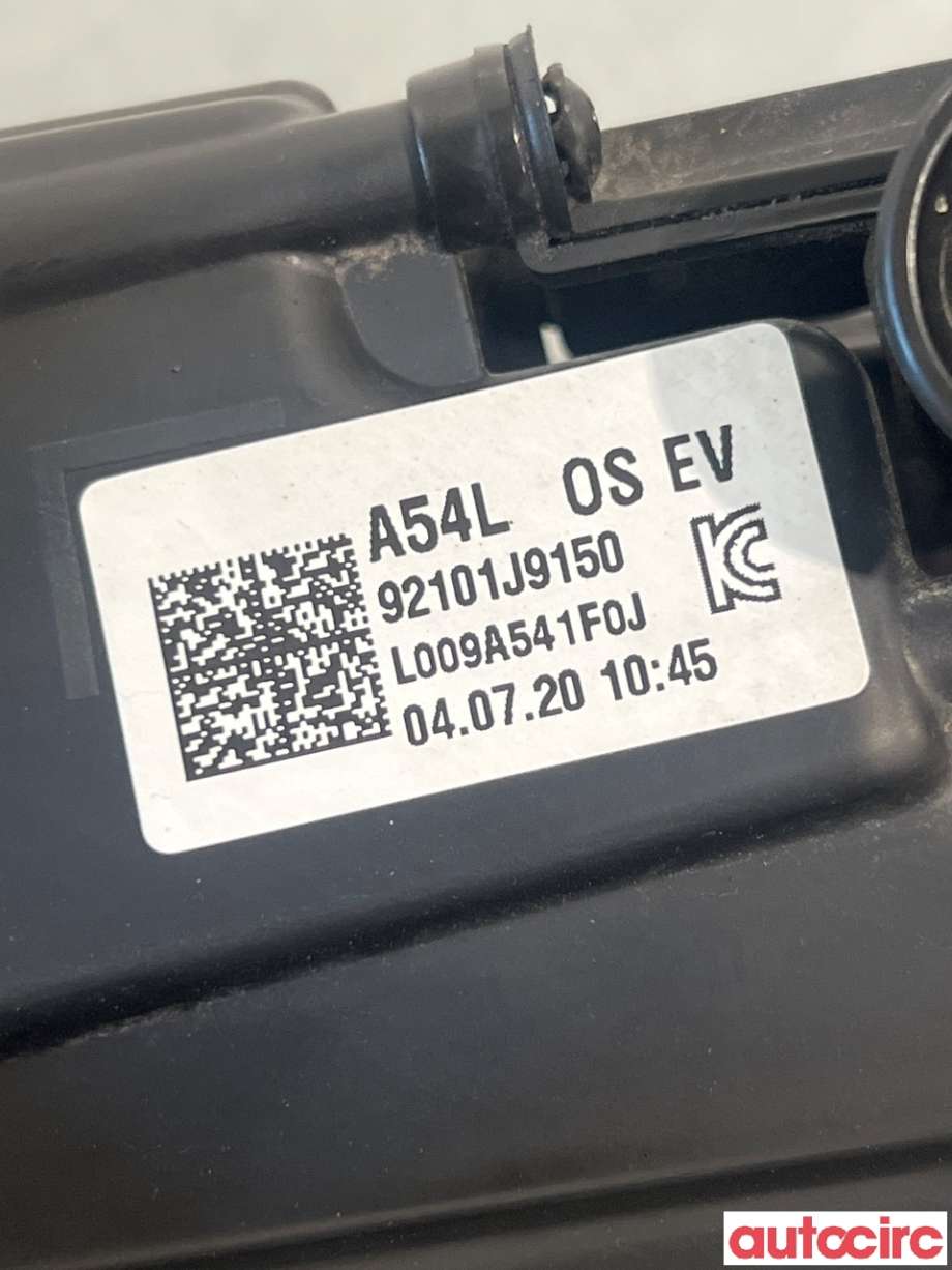 Frontlykt venstre halogen til Hyundai Kona 2017-2021 (Type I, Fase 1) (HYUNDAI|92101J9150|)