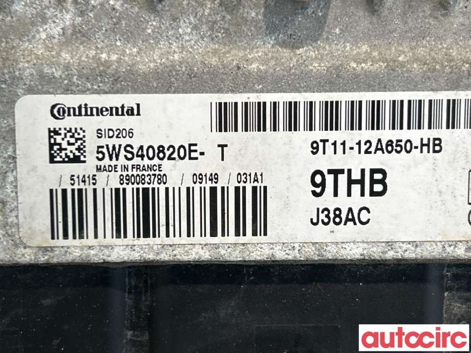 Styreenhet motor til Ford Transit Connect 2009-2013 (Type I, Fase 2)  (FORD|1704092|5WS40820E|9T11-12A650-HB)