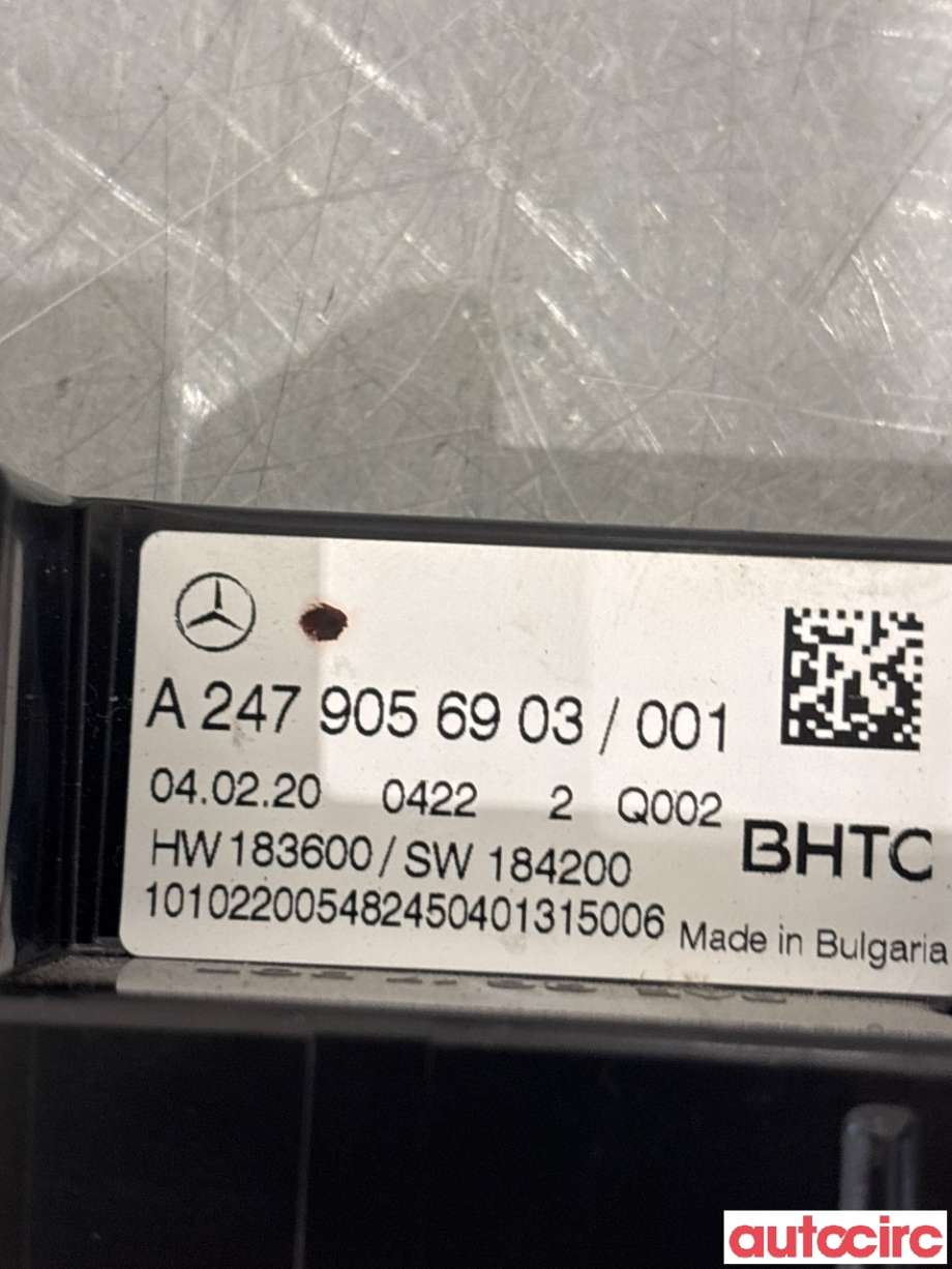 Varmeapparat betjening til Mercedes A-Klasse 2018-->> (W177) (W177) (MERCEDES|A2479056903|)