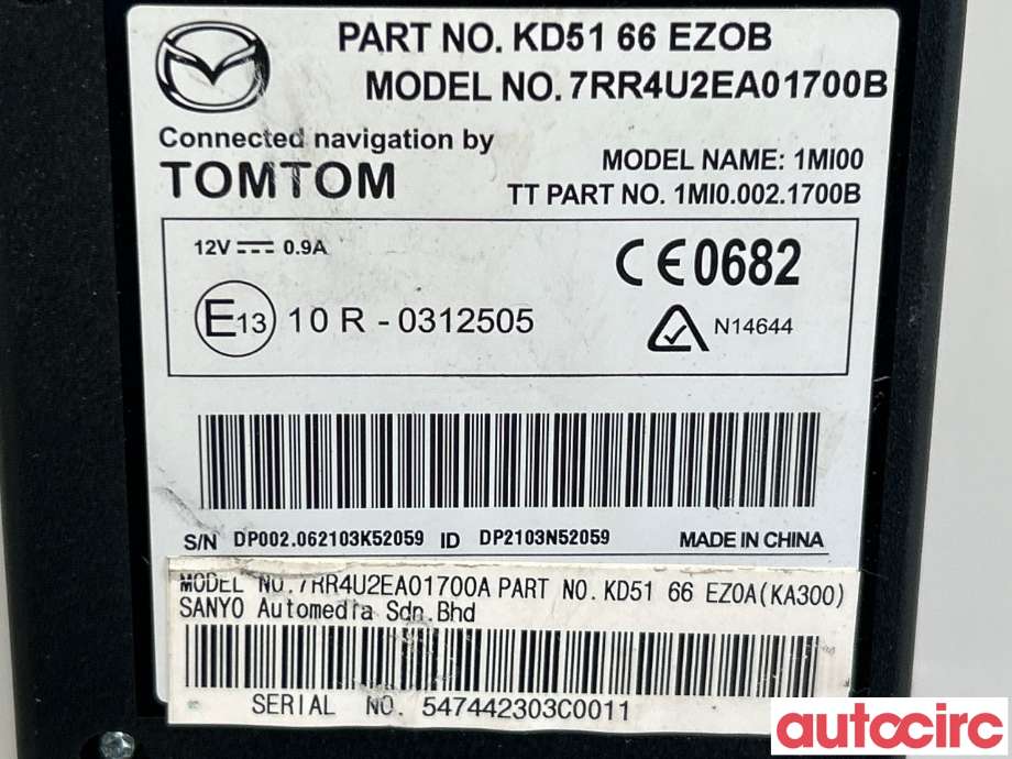 Styreenhet diverse til Mazda CX-5 2012-2017 (Type I) (MAZDA||KD51-66-EZ0B|KD51-66-EZ0A)