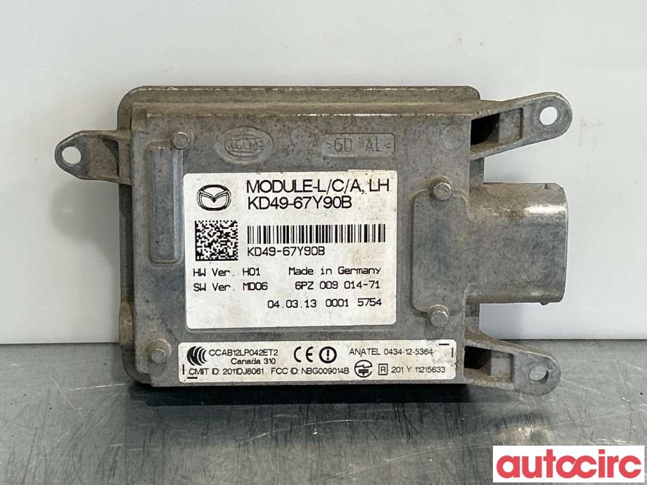 Sensor radar til Mazda CX-5 2012-2017 (Type I)  (MAZDA|KD49-67-Y90B|6PZ009014-71|KD49-67Y90B)