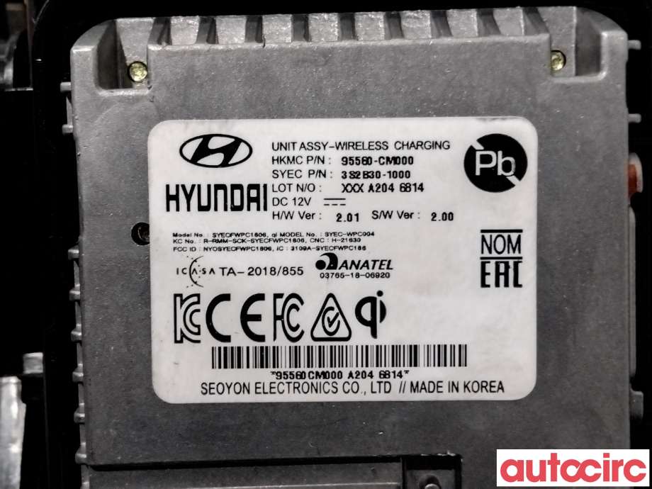 Diverse deler til Hyundai Kona 2017-2021 (Type I, Fase 1) (HYUNDAI|84680K4AD0TRY||95560-CM000)