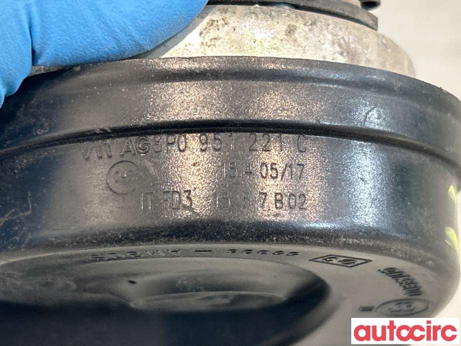 Horn/signalhorn til Audi A3 2009-2012 (Type II, Fase 2)  (AUDI|8P0951221C|60U951221)