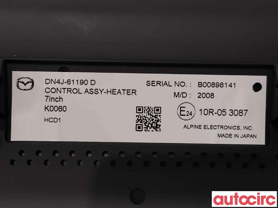 Multimedia display (MCU - Media Controller Unit) til Mazda MX-30 2020-->> (MAZDA|DN4J-61-190D||DN4J-61190D)