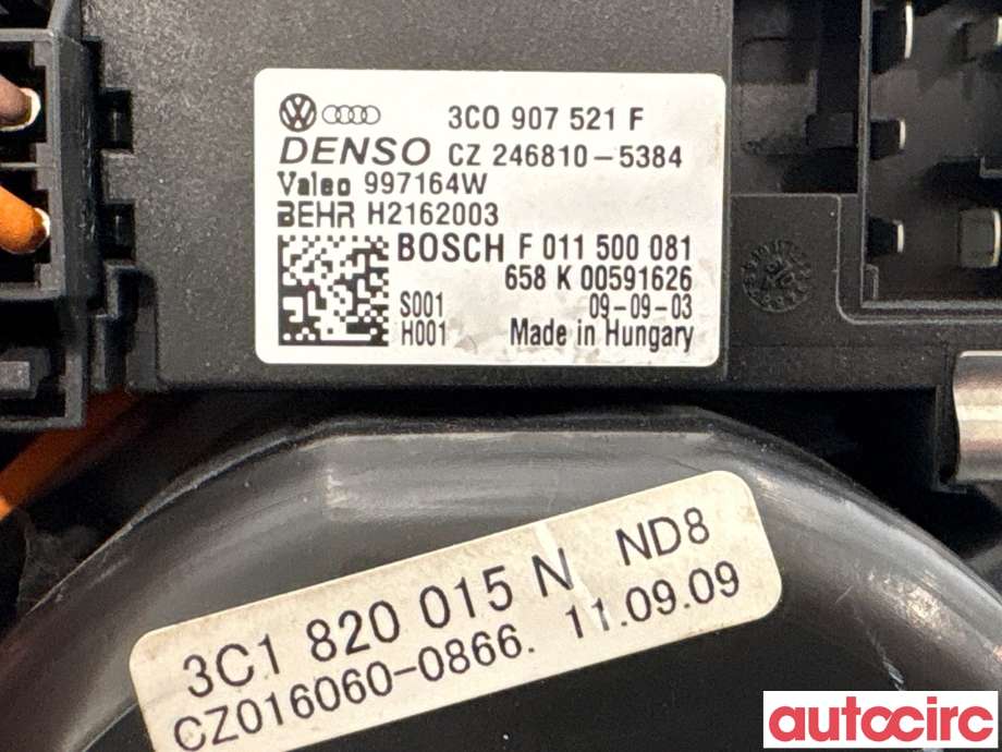 Varmeapparat motor til Škoda Yeti 2009-2013 (Fase 1) (SKODA|3C1820015M|CZ016060-0866)