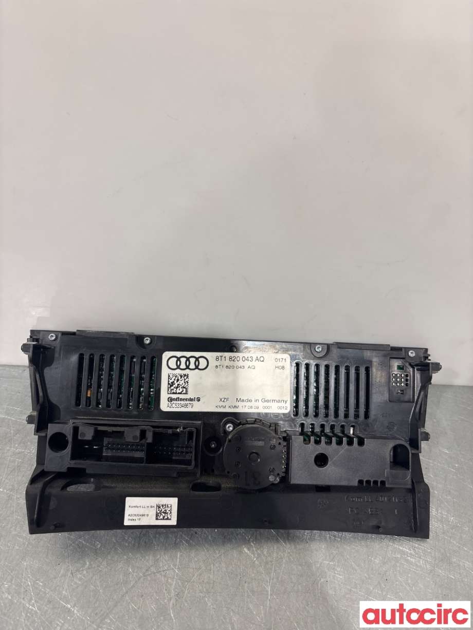 Varmeapparat betjening til Audi A5 2007-2016 (Type I) (AUDI|8T1820043AK||8T1820043AQ)