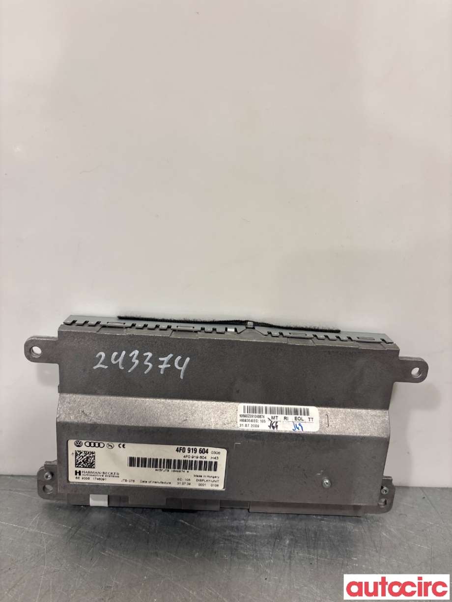 Instrument kjørecomputer til Audi A5 2007-2016 (Type I)  (AUDI|8R0919604||4F0919604)