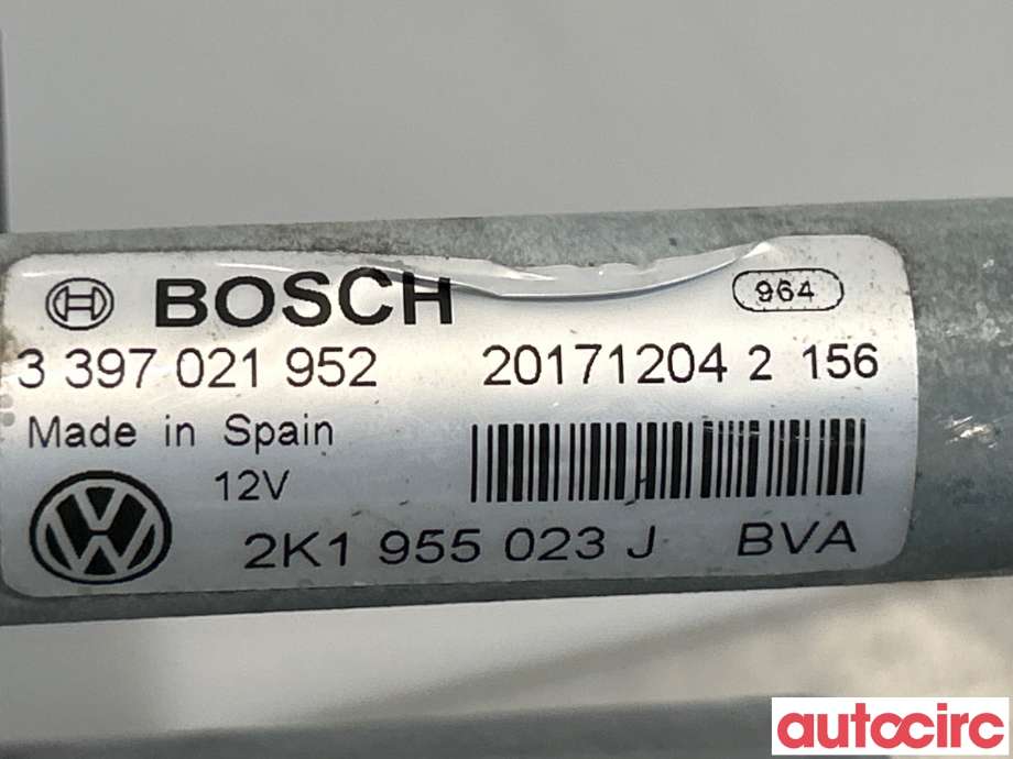 Viskermotor frontrute til VW Caddy 2015-2020 (Type III, Fase 3)  (VOLKSWAGEN|2K1955023J|1397220709)