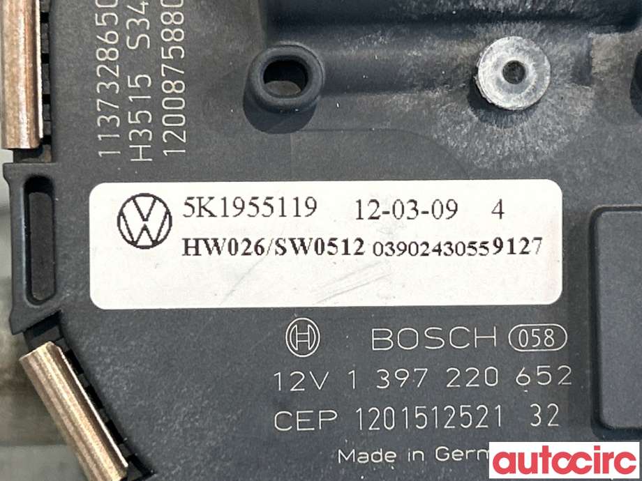 Viskermotor frontrute til VW Golf VI 2008-2012  (VOLKSWAGEN|5K1955119|5K1955023)