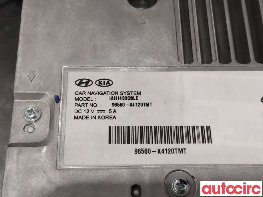 Bilstereo navigasjon til Hyundai Kona 2017-2021 (Type I, Fase 1) (HYUNDAI|96560K4120TMT|IAH14330SLE|96560-K4120TMT)