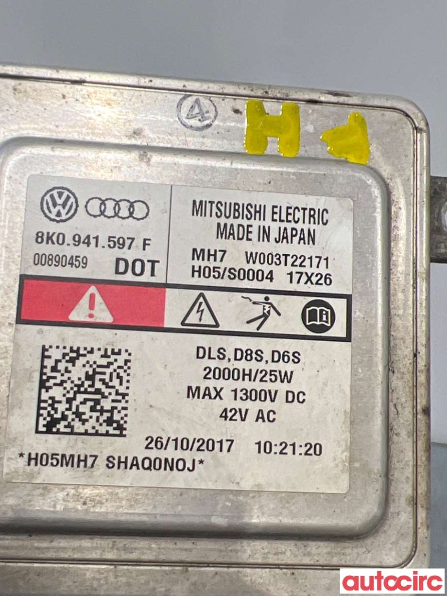 Styreenhet xenon/ballast til VW Caddy 2015-2020 (Type III, Fase 3)  (VOLKSWAGEN|8K0941597F|W003T22171|8K0941579F)
