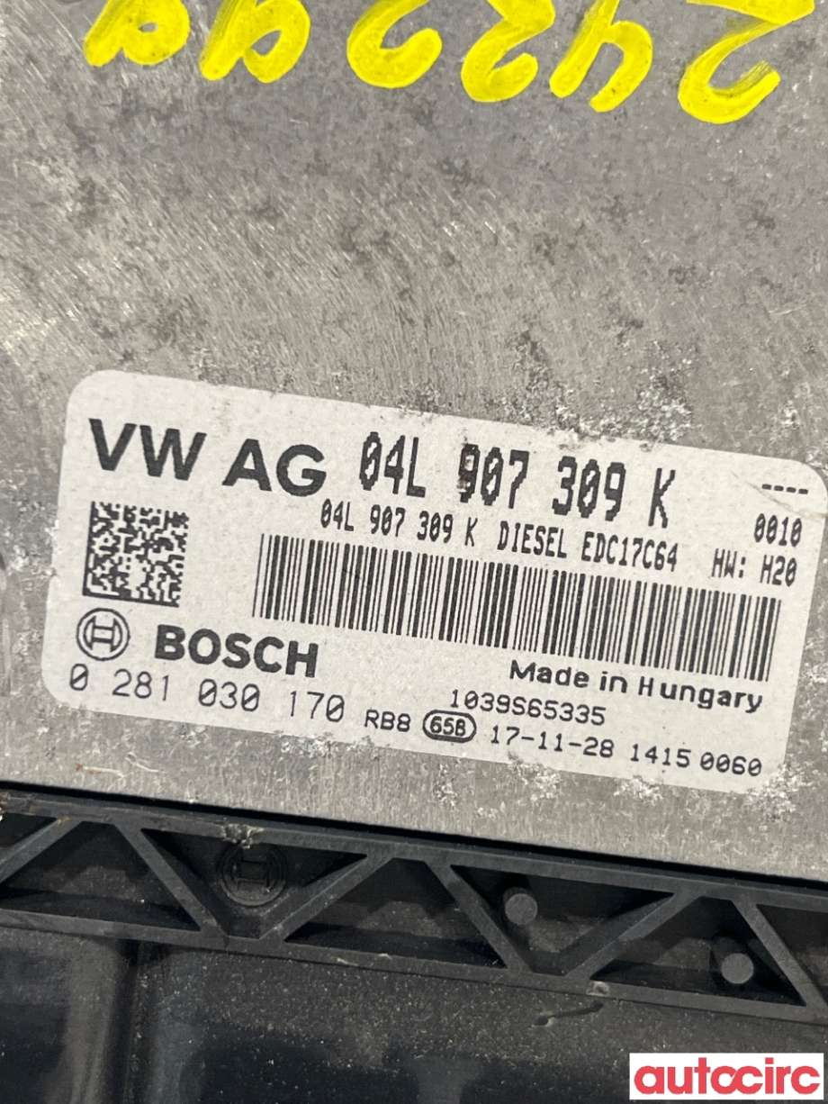 Styreenhet motor til VW Caddy 2015-2020 (Type III, Fase 3)  (VOLKSWAGEN|04L906016NA|0281030170|04L907309K)