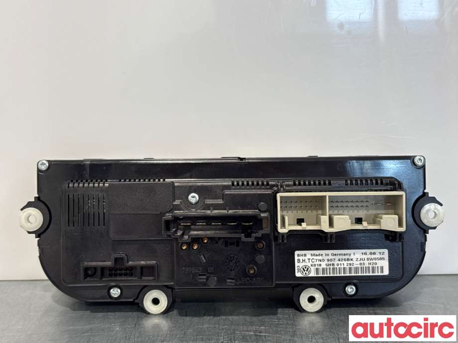 Varmeapparat betjening til VW Caddy 2010-2015 (Type III, Fase 2) (VOLKSWAGEN|7N0907426BK|7N0907426CQ)