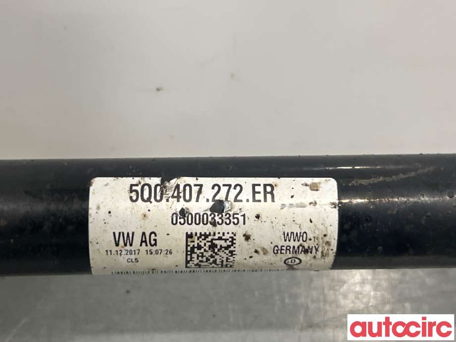 Drivaksel høyre foran til VW Caddy 2015-2020 (Type III, Fase 3) (VOLKSWAGEN|5Q0407272FN||5Q0407272ER)