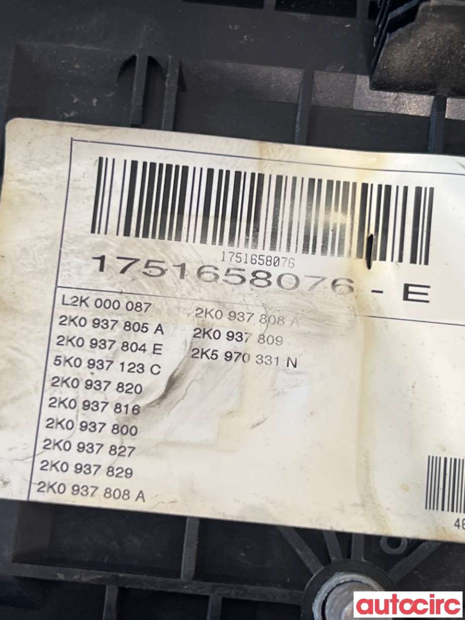 Sikringsboks til VW Caddy 2015-2020 (Type III, Fase 3) (VOLKSWAGEN|1K0937125D|)