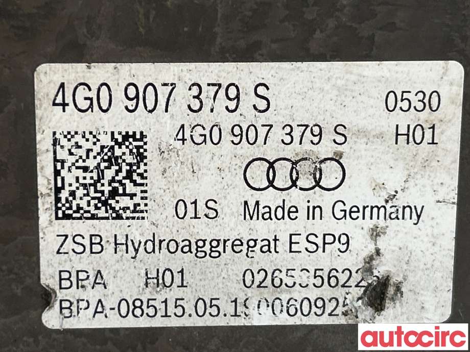 ABS sentral til Audi A6, Allroad 2015-2019 (Type III, Fase 2) (C7) (C7) (AUDI|4G0614517AL|)