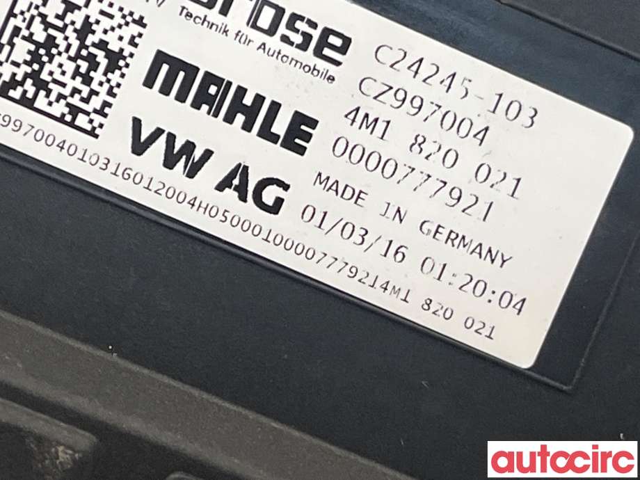 Varmeapparat motor til Audi A4 2015-2019 (Type V, Fase 1) (B9) (B9) (AUDI|4M1820021)