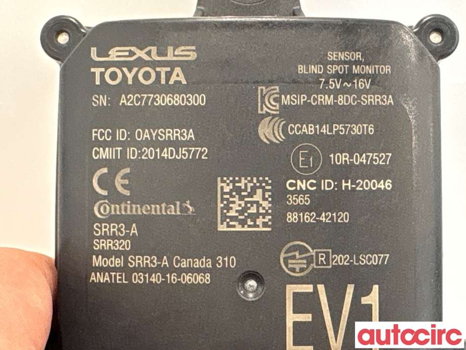 Sensor radar til Toyota RAV4 2019-->> (Type V) (TOYOTA|NO NUMBER|A2C7730680300|88162-42120)