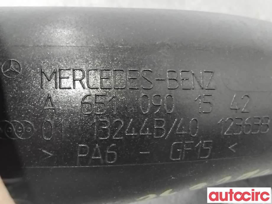 Turbo rør til Mercedes E-Klasse 2009-2013 (Fase 1) (W212) (W212) (MERCEDES|A6510901542|)