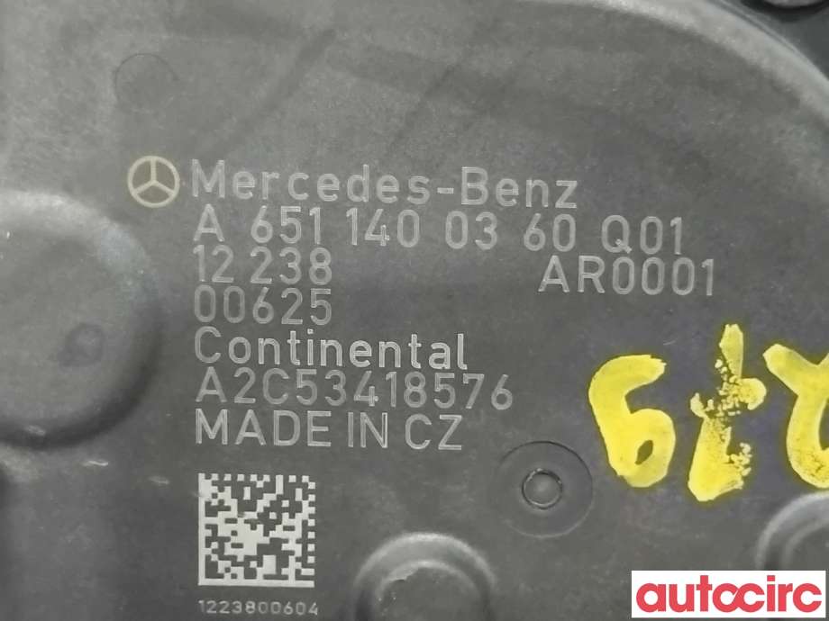 EGR-ventil til Mercedes E-Klasse 2009-2013 (Fase 1) (W212) (W212) (MERCEDES|A6511400860|A2C53418576|A6511400360)