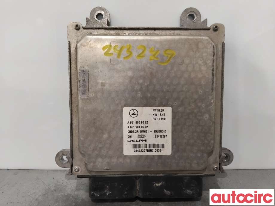 Styreenhet motor til Mercedes E-Klasse 2009-2013 (Fase 1) (W212) (W212) (MERCEDES|A6519009002|28432297)