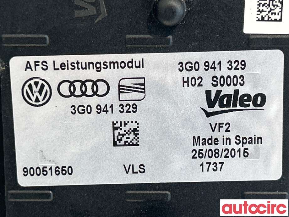 Styreenhet xenon/ballast til VW Passat 2015-2019 (Fase 1) (B8) (B8) (VOLKSWAGEN|3G0941329|)