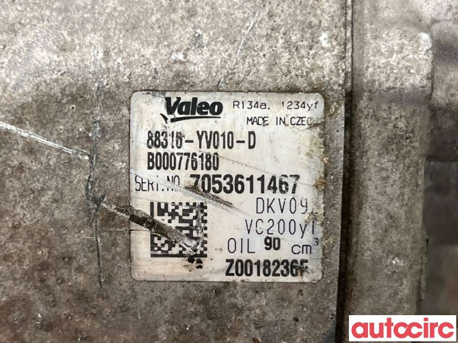 Aircondition kompressor til Peugeot 108 2014-->>  (PEUGEOT|1671553780|Z0018236F|88316-YV010)