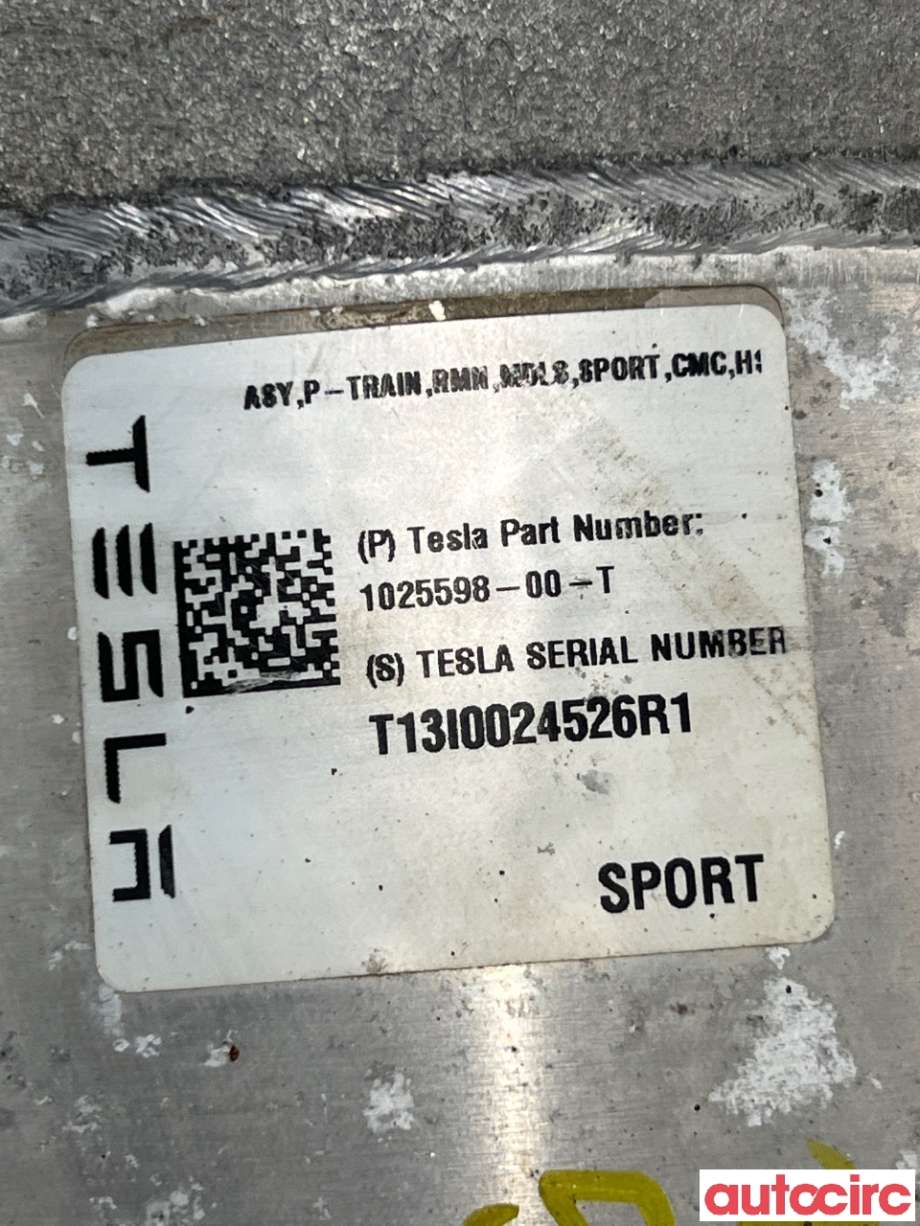 Motor elbil bak til Tesla Model S 2013-2016 (Fase 1)  (TESLA|1002633-01-T|L2S|1025598-00-T)