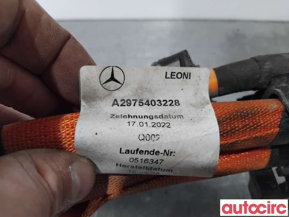 Kabel høy volt (HV) hybrid til Mercedes C-Klasse 2014-2018 (Fase 1) (W205) (W205) (MERCEDES|NO NR||A2975403228)