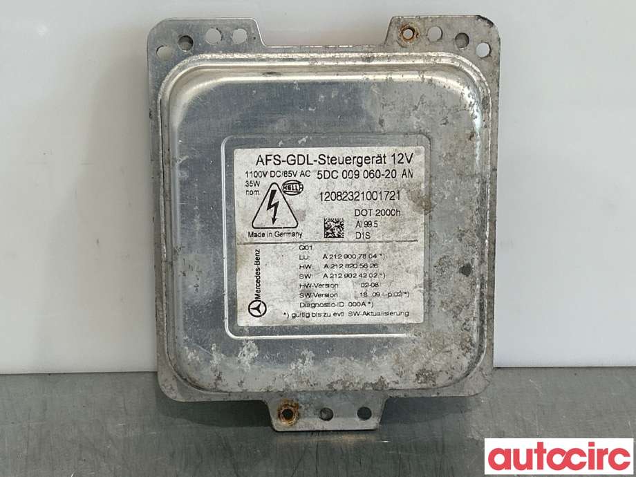 Styreenhet xenon/ballast til Mercedes E-Klasse 2009-2013 (Fase 1) (W212) (W212) (MERCEDES|A2129007804|5DC009060-20)