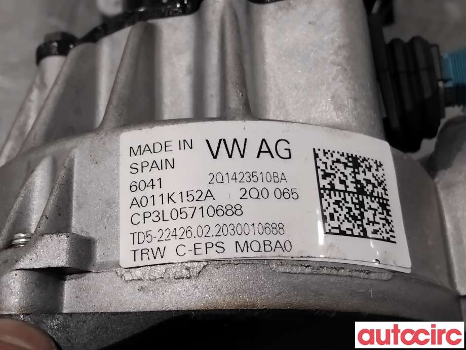 Rattaksel elektrisk servo til VW T-Cross 2019-->> (VOLKSWAGEN|2Q1423510BA||2Q1423510DN)