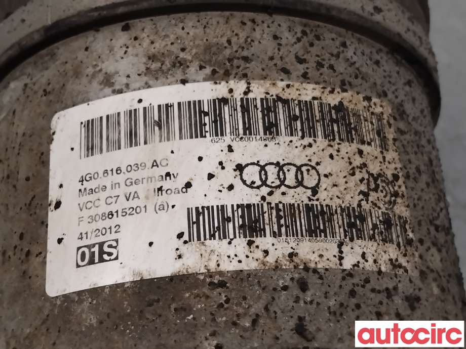 Fjær foran nivå luftpute/belg til Audi A6, Allroad 2012-2014 (Type III, Fase 1) (C7) (C7) (AUDI|4G0616039AM|4G0616039AC|4G0616039AR)