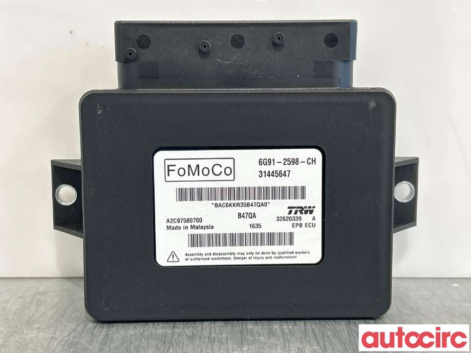 Styreenhet elektrisk parkbrems (EPB - Electric Parking Brake) til Volvo XC60 2014-2017 (Type I, Fase 2) (VOLVO|31445647|A2C97580700)