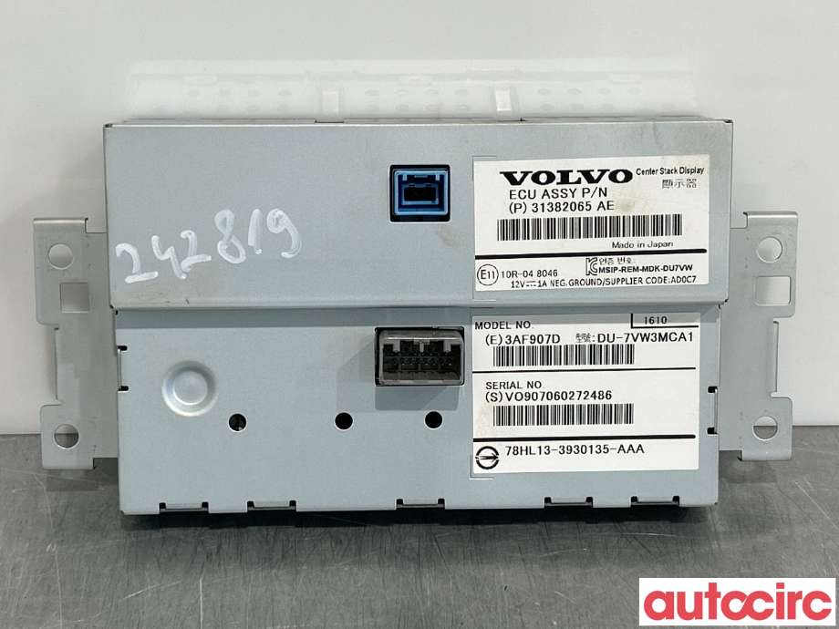 Instrument kjørecomputer til Volvo XC60 2014-2017 (Type I, Fase 2)  (VOLVO|36011463|DU-7VW3MCA1|31382065)