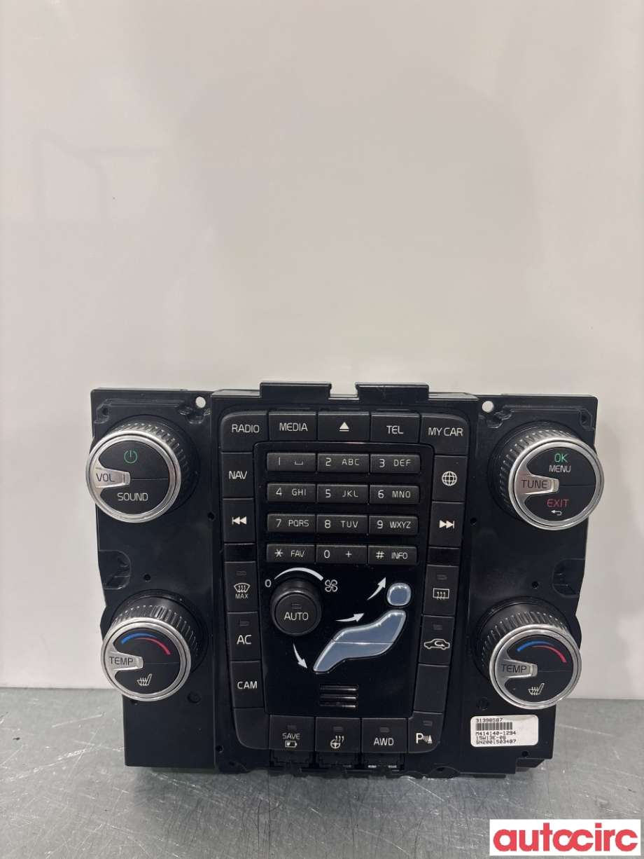 Varmeapparat betjening til Volvo V60/V60 CC 2013-2018 (Type I, Fase 2) (VOLVO|31443425||31398587)