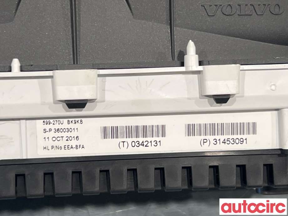 Instrumentpanel til Volvo XC60 2014-2017 (Type I, Fase 2)  (VOLVO|36003011|)
