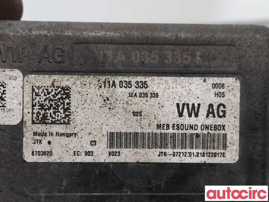 Høyttaler motorlyd, AVAS (Acoustic Vehicle Alerting System) til VW ID.3 2020-->> (VOLKSWAGEN|11A035335H||11A035335)