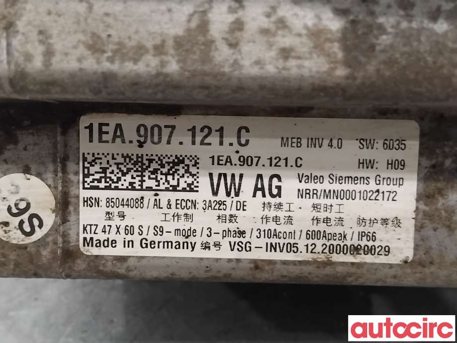 Inverter elbil til VW ID.3 2020-->>  (VOLKSWAGEN|1EA907121AH||1EA907121C)